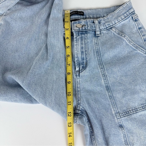 Sincerely Jules High Rise Straight Leg Jeans Size 5/27 Light Wash - Picture 5 of 8